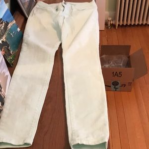 Light Mint Skinny Jeans
